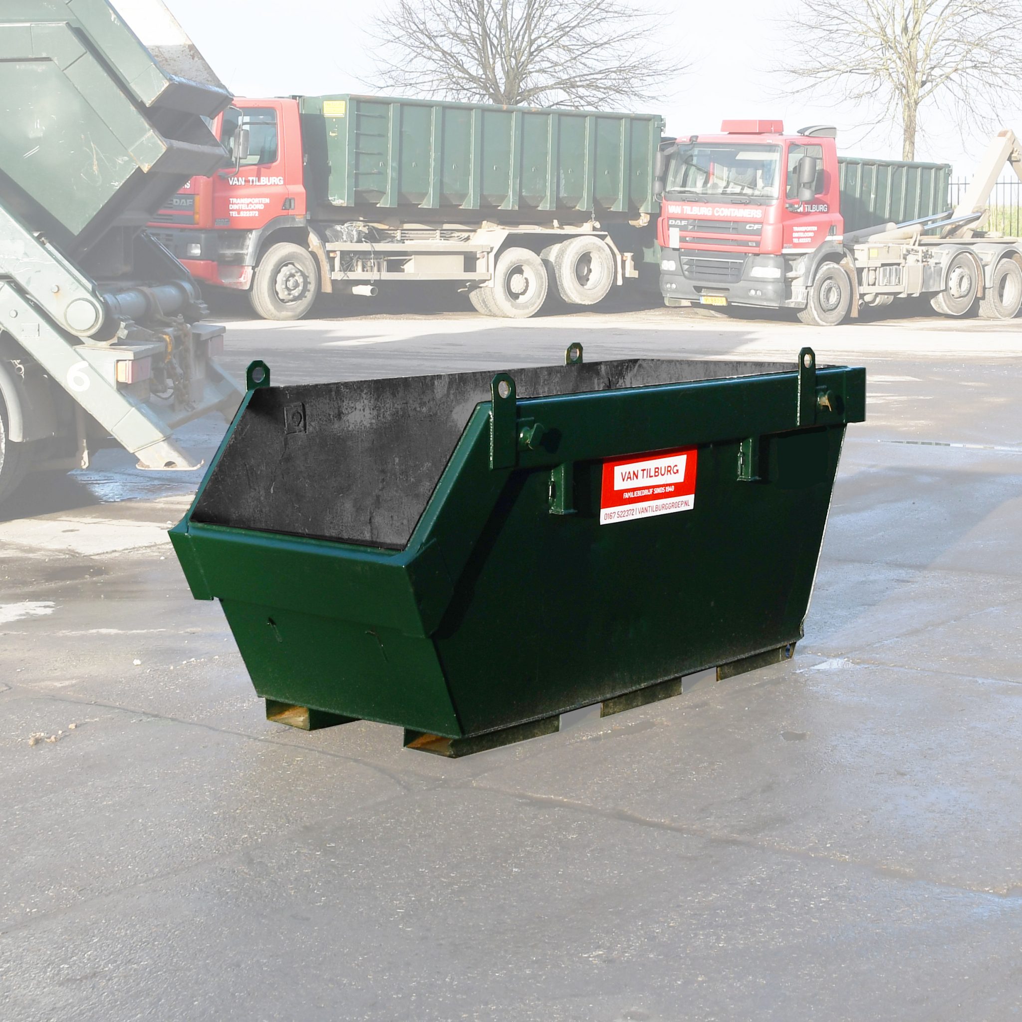 2,5m3 schoon puin portaalcontainer - Van Tilburg Groep